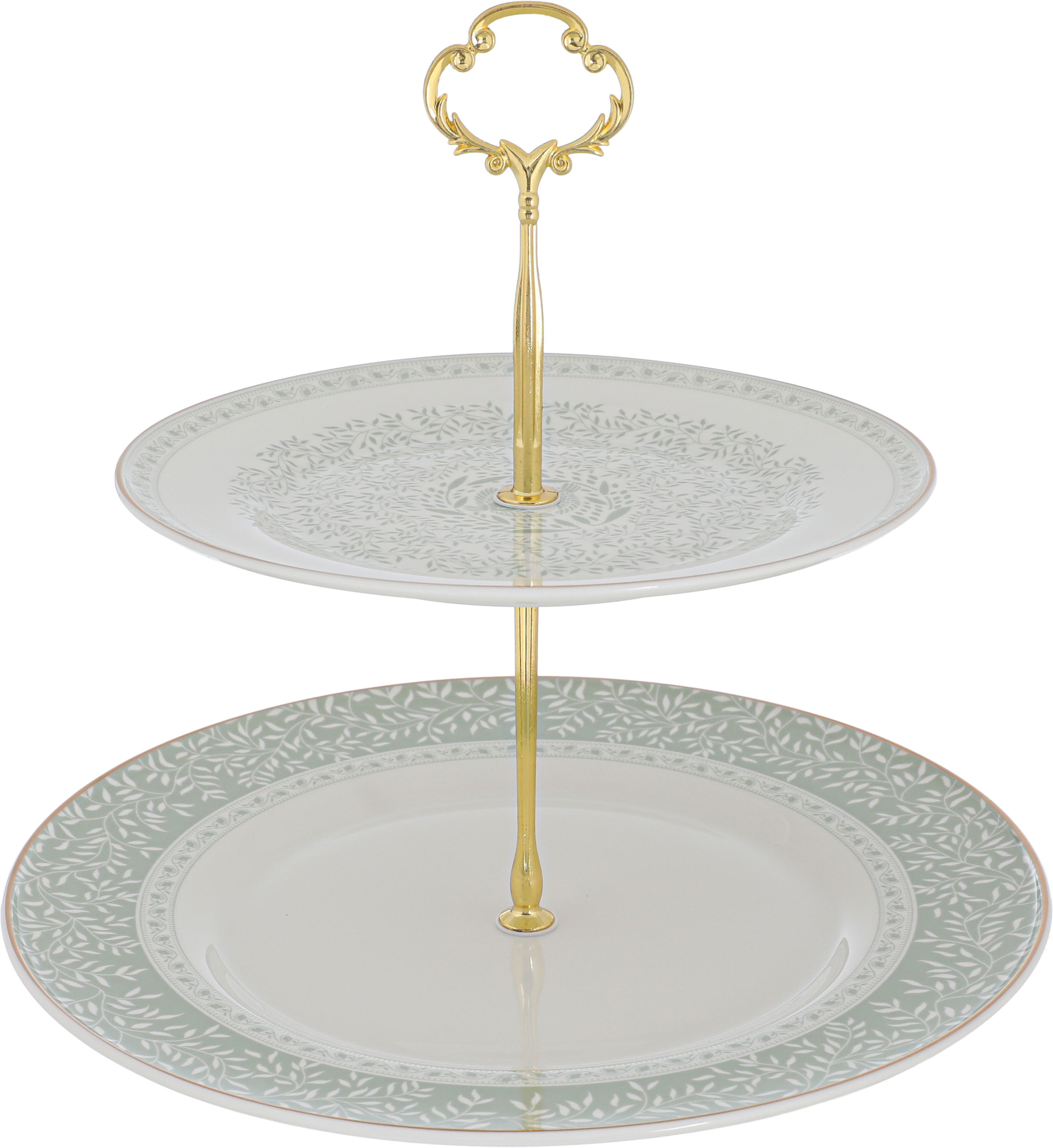Victoria Al Saif Gallery porcelain dining set, 65 pieces, pattern - white green product image 17