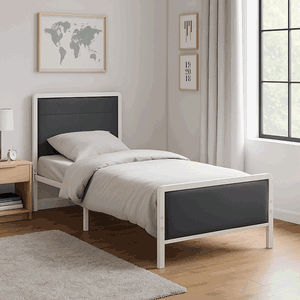 سرير حديد، 35×90×190 سم - أسود product image