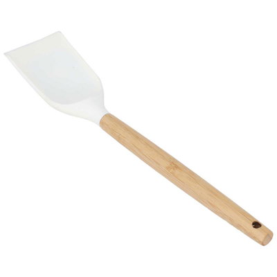 Al Saif Gallery Silicone Serving Spoon, Wooden Handle - Beige product image 3