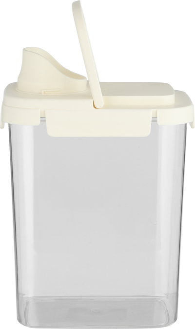 Al Saif Gallery Plastic Box, Lid, 16X11X20 Cm - Cream  Clear product image 3