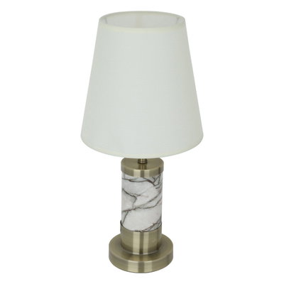 أبجورة بورسلان إديسون، قاعدة رخامي - بيج product image 2