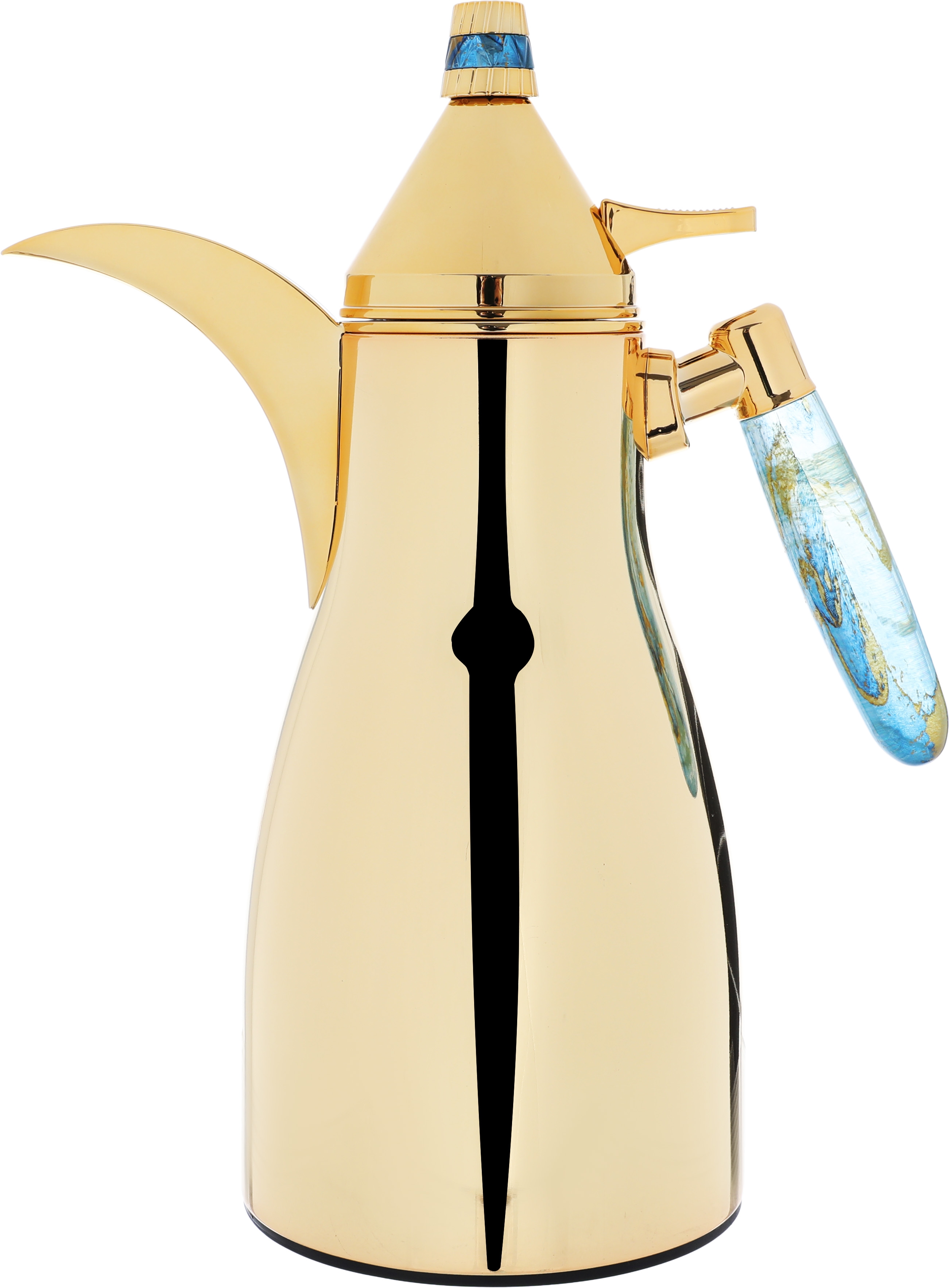 Al Saif Gallery Maimouna Steel thermos Set, 1 Liter, 2 Pieces - Gold product image 4