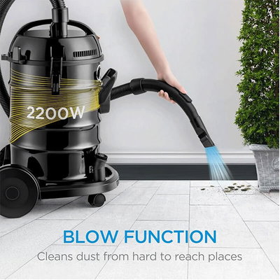 مكنسة كهربائية برميل ميديا، 2200 واط، 23 لتر، MDVC23 - اسود product image 13