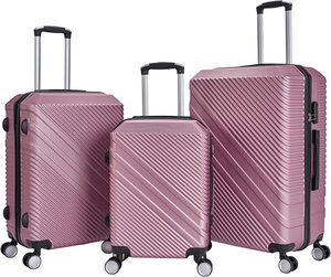 Limra LMA-1647 Limra ABS Luggage Set, 3 Sizes, 4 Wheels, 360 Degree Rotating - Rose Gold product image
