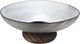 Al Saif Gallery Glass Dessert Dish, 15.5 X 15.5 X 5 Cm, With Wooden Base - Brown product image 4