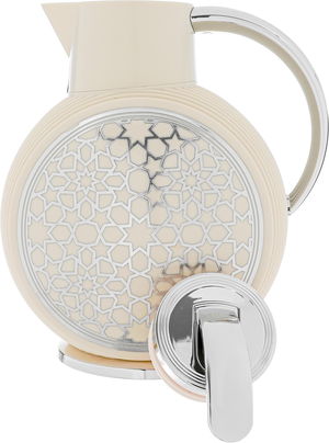Glory Al-Jawhara Thermos, 900 ml, glass inner container, plastic outer shell - beige product image 4