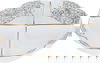 Al Saif Gallery porcelain yogurt set, 4.5 inches, with round plate, 5 pieces - white product image 2