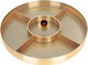 صحن تقديم بغطاء بلاستيك السيف غاليري، خمس خانات، 30×30×3.7 سم - ذهبي product image 1
