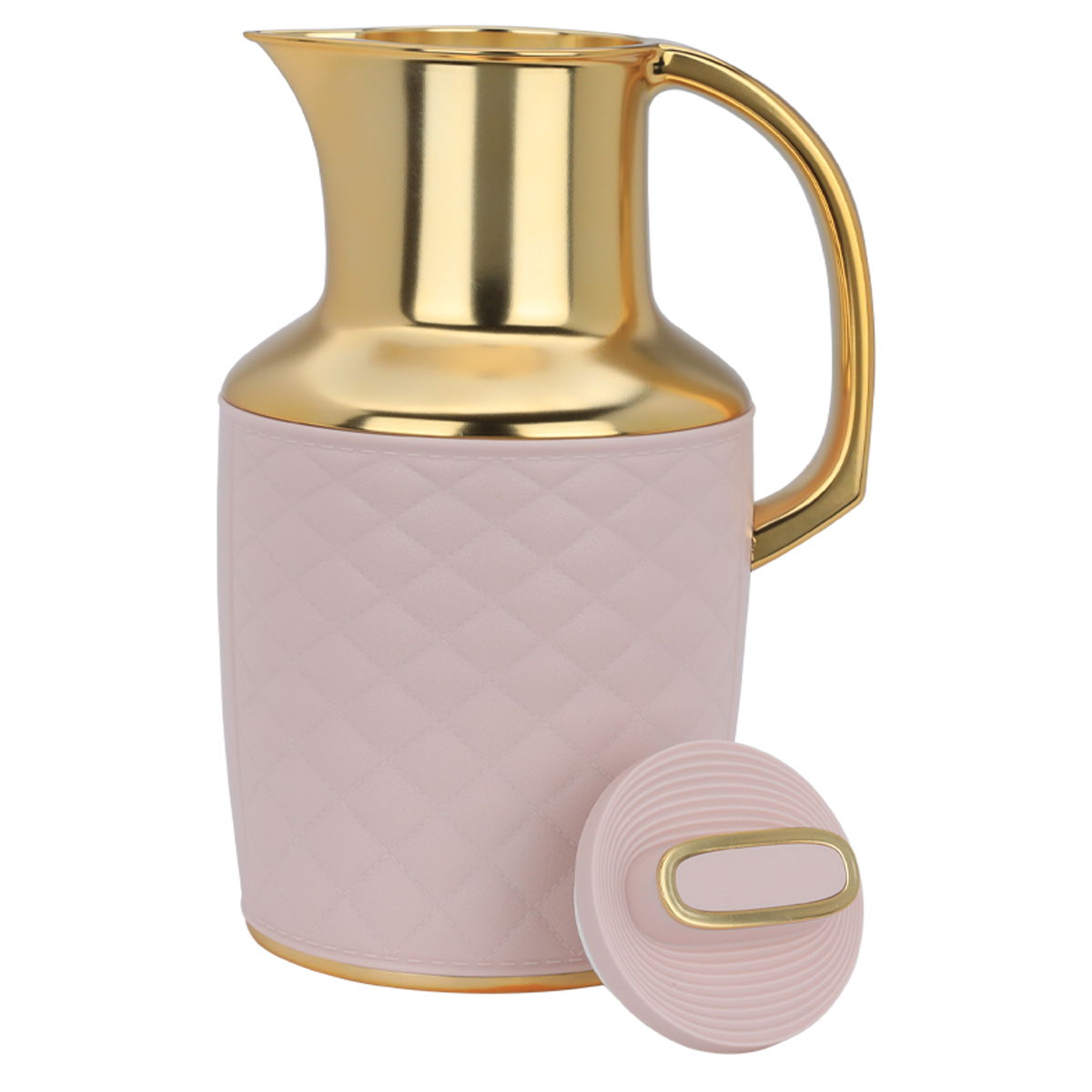 Timeless Lara Glass Thermos, 1 liter, plastic outer shell - pink product image 2