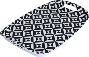 طوفرية تقديم ميلامين السيف غاليري، 43.2x29x4.6 سم، مستطيل -  أبيض أسود product image 2