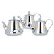 Al Saif Gallery Steel Teapot Set, 0.9, 1.2, 1.6 Liter, Gold-Silver Line product image 1
