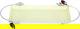 Tofaria Steel Al Saif Gallery, 26 x 11 cm, rectangle, silver-light yellow handle product image 1