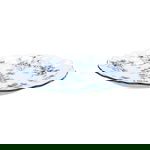 طقم عشاء بورسلان مشجر أزرق السيف غاليري، 24 قطعة - أبيض product image 6