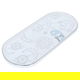 Al Saif Gallery porcelain dessert serving dish, 37 x 16.5 x 2.4 cm, oval, silver pattern - white product image 1