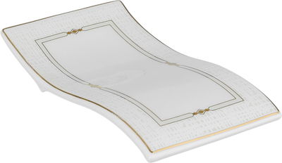 طقم تقديم سفرة بورسلان السيف غاليري، 86 قطعة - أبيض فضي product image 4