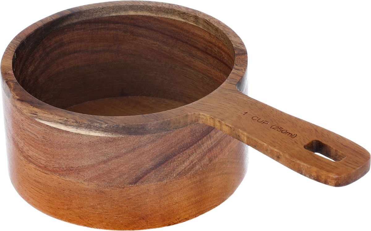 Al Saif Gallery Wooden Measuring Cups Set, 60/80/125/250 ml, 4 Pieces - Brown product image 2
