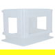 Proof plastic 2-tier dish stand, 42 x 39 cm - white product image 1