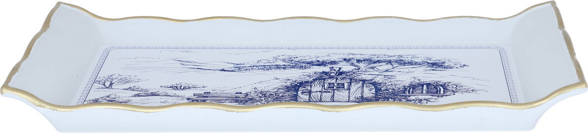 Al Saif Gallery plastic serving tray, 29 cm, rectangle - white product image