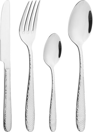 طقم ادوات مائدة استيل السيف غاليري، 24 قطعة - فضي product image