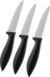 طقم سكاكين استيل السيف غاليري، 3 قطع، 3.5 بوصة - اسود product image 1