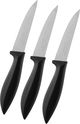 طقم سكاكين استيل السيف غاليري، 3 قطع، 3.5 بوصة - اسود product image 1