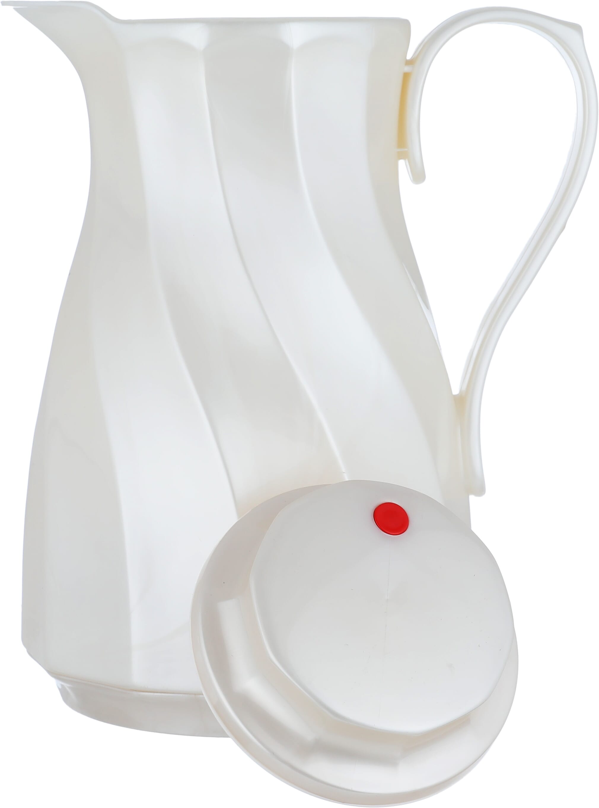 Rotpont thermos, 1 liter, glass inner container, plastic outer shell - white product image 4