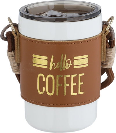 Al Saif Gallery Porcelain Thermos Cup, 400 ml - White Brown product image 2
