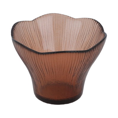 Al Saif Gallery Glass Serving Bowl - Brown product image 1