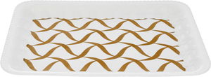 طوفرية ميلامين السيف غاليري، 45×34×3 سم، مستطيل، مزخرف بني - أبيض product image