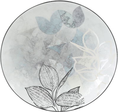 طقم ستاند كيك اكريلك مع صحون بورسلان السيف غاليري، 8 قطع،  مشجر ذهبي - متعدد الالوان product image 5