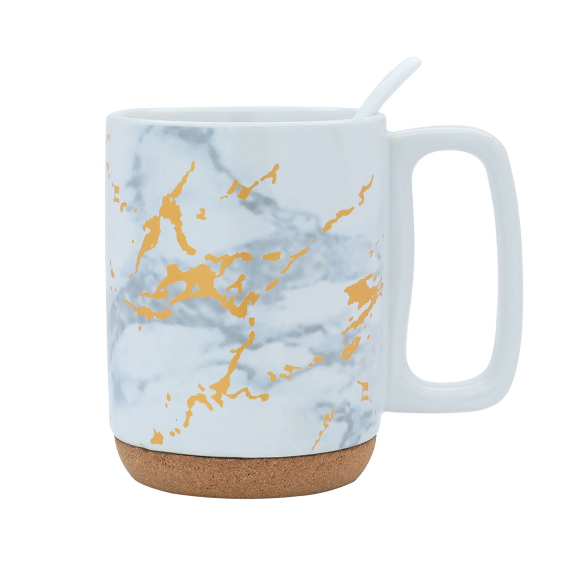 Al Saif Gallery porcelain mug, 300 ml, marble pattern - white product image