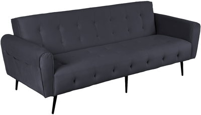 كنبة سرير مونتيلا خشب سويدي باك كومفورت، 190x70x90 سم، قماش مخمل - رمادي داكن product image 1