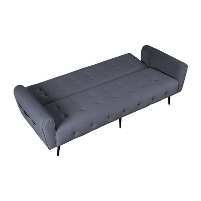 كنبة سرير مونتيلا خشب سويدي باك كومفورت، 190x70x90 سم، قماش مخمل - رمادي product image 3