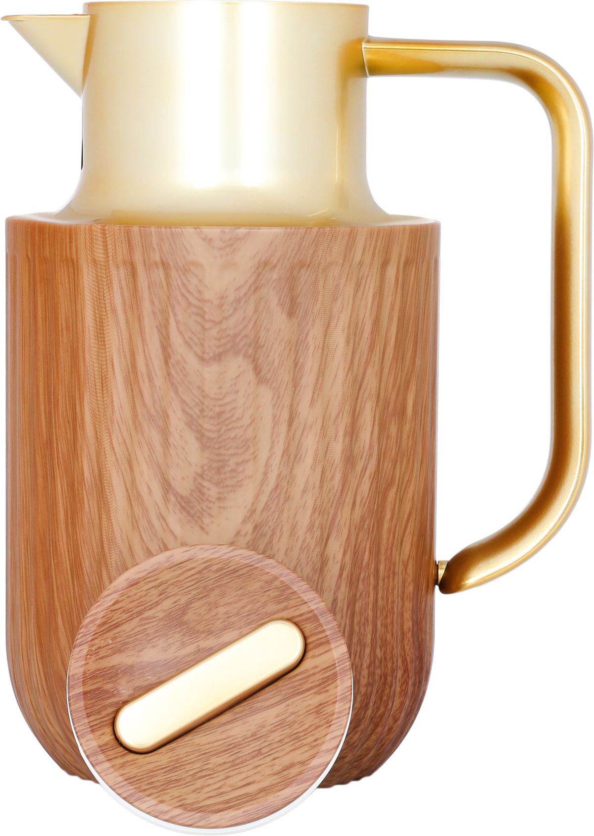 Everest Laura Thermos, 1 liter, golden handle, thermal glass inner shell, plastic outer shell - brown product image 3