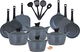 طقم قدور جرانيت فولكانو،23 قطعة - رمادي product image 1
