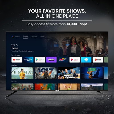 تلفزيون ذكي نيكاي، 55 بوصة، دقة 4K Ultra HD، جوجل تي في، تحكم صوتي، مع أجهزة أندرويد وأبل، 55NIKGOOGLE - أسود product image 3