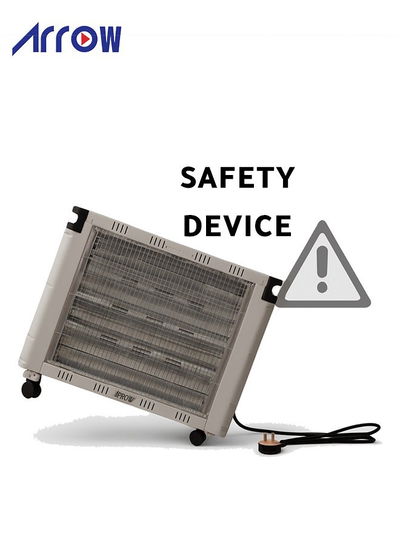 دفاية كهربائية ارو، 2400 واط، 4 شمعة، 4 عجلات، RO-CP2600H - ابيض product image 5