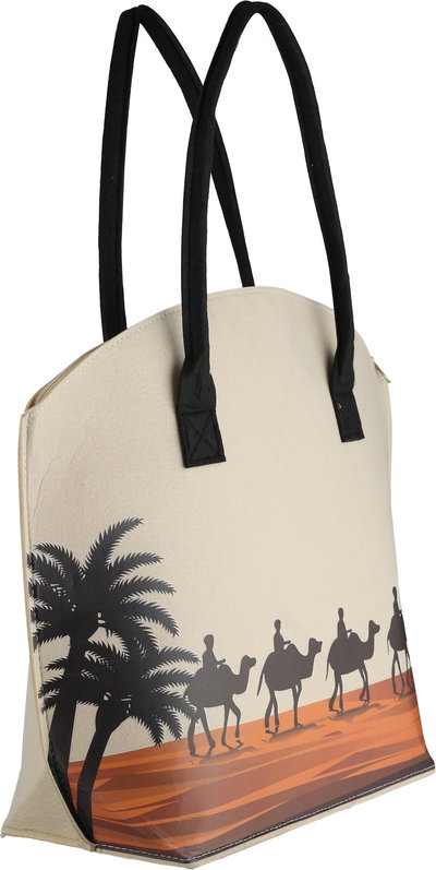 شنطة ترامس بوليستر السيف غاليري، 48x37 سم، رسمة جمل - متعدد الألوان product image 2