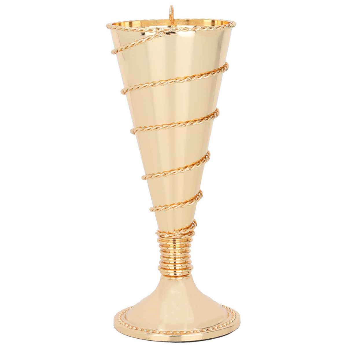 Al Saif Gallery Steel incense burner, spiral shape - gold product image 1