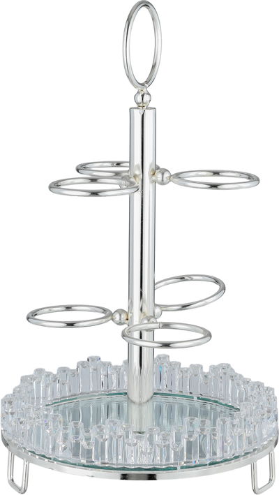 حامل فناجين قهوة استيل السيف غاليري، 20x20x35 سم، قاعدة، أرضية مرايا، 6 مواضع - فضي product image 2