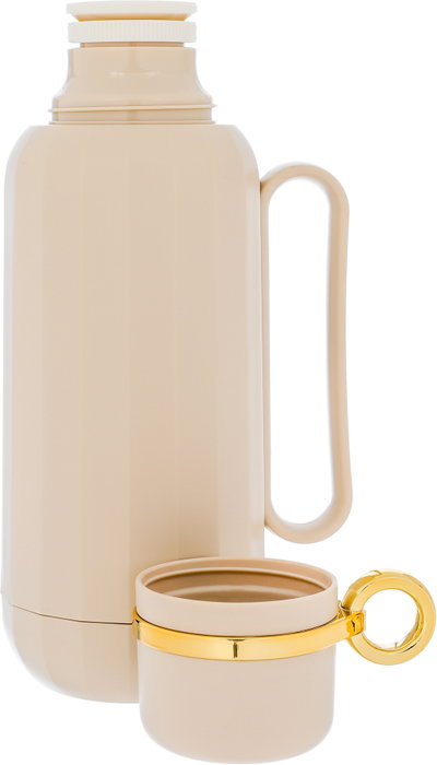 ترمس رحال تايملس، 1 لتر، حافظة داخلية زجاج حراري - بيج فاتح product image 3