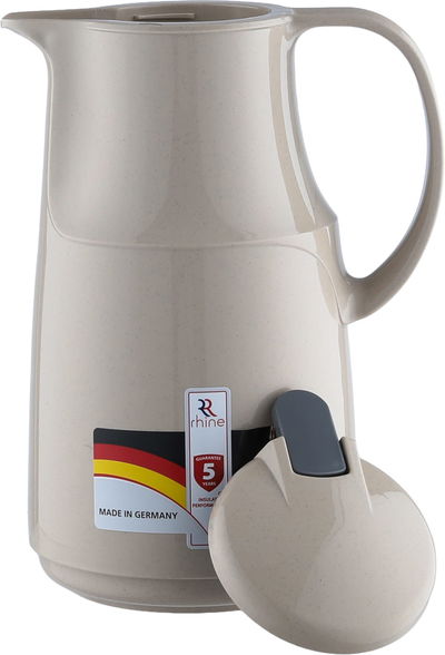Al-Rhine thermos, 1 liter, press - beige product image 2