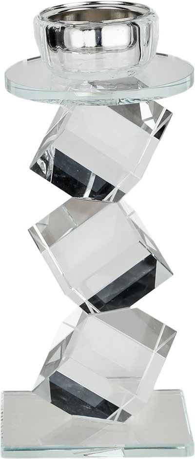 مبخرة زجاج السيف غاليري، قاعدة مزينة فراشة، 11x8x21 سم - شفاف اسود product image 2