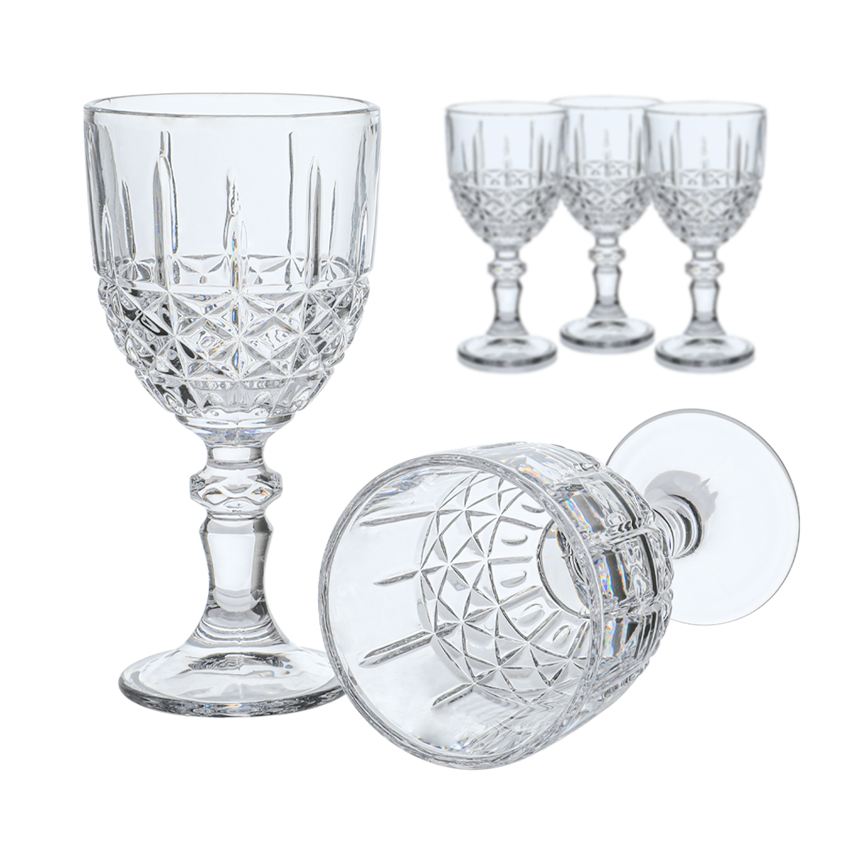 طقم كاسات زجاج ماكس بقاعدة السيف غاليري، 6 قطع - شفاف product image 3