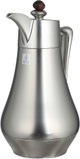 Al Saif Gallery Al Dana 2 Thermos Set, , 1/1 Liter, 2 Pieces, Glass Inner Container, Stainless Steel Outer Body, Push Button - Matte Wood Finish Silver product image 5