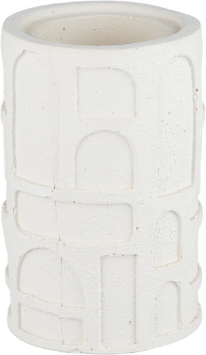 مبخرة البيان جبس السيف غاليري، 8x8x13 سم - ابيض product image