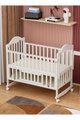 سرير اطفال خشب الصنوبر فان مومنت، 130×70 سم، مع مساحة تخزين - ابيض product image 4