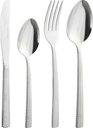 طقم أدوات ملاعق طعام ستانلس استيل السيف غاليري، 24 قطعة - فضي product image