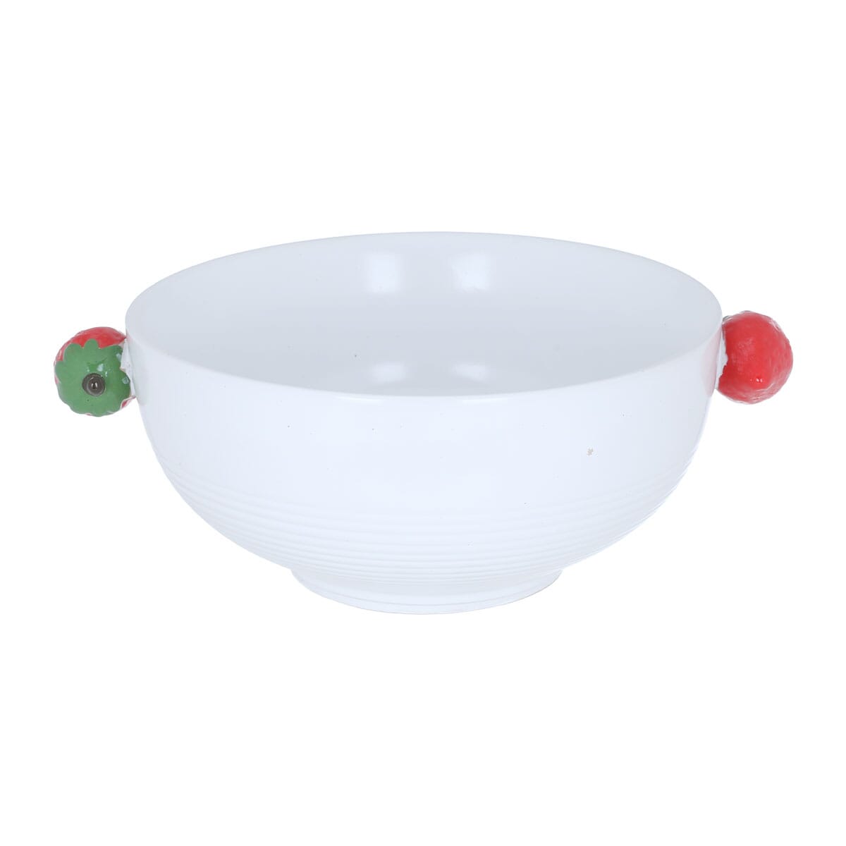 Al Saif Gallery Porcelain Bowl with Strawberry Handle, 26.7 x 20.5 x 9.5 cm - White product image 2