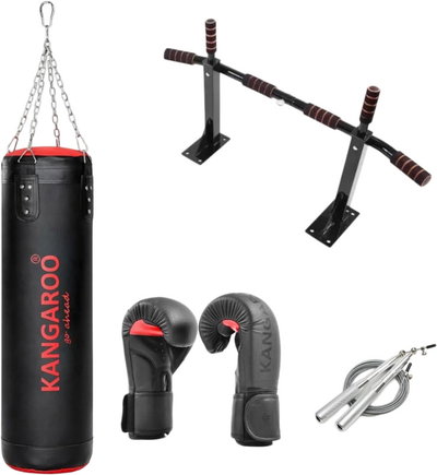 Kangaroo 11151515542 Sports Boxing Set, 4 Pieces - Black Red product image 1